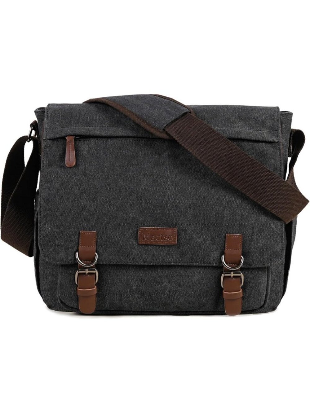 Vintage Canvas Messenger Bag for 15.6" Laptop, Large Travel Crossbody Purse